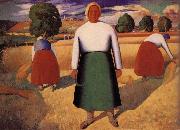 Kasimir Malevich Harvest season painting